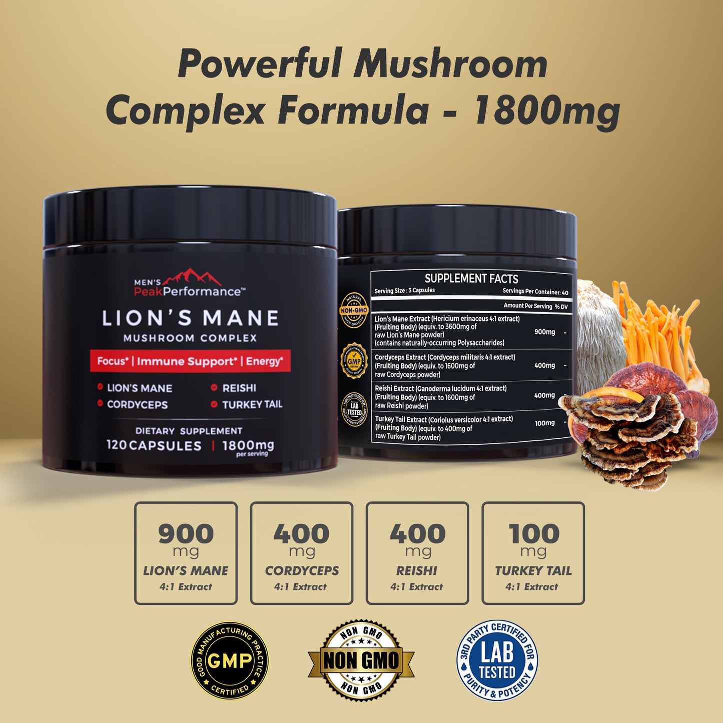 MEN'S PeakPerformance Mushroom Complex