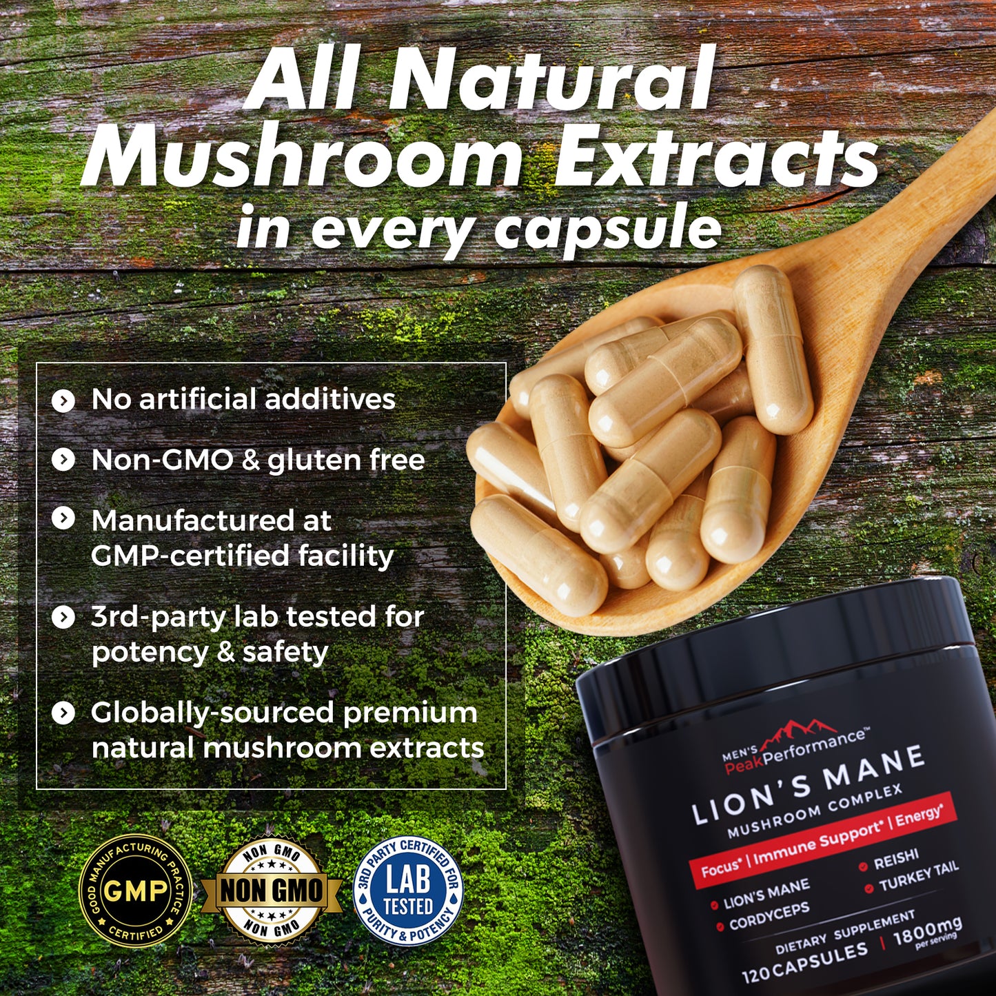 MEN'S PeakPerformance Mushroom Complex