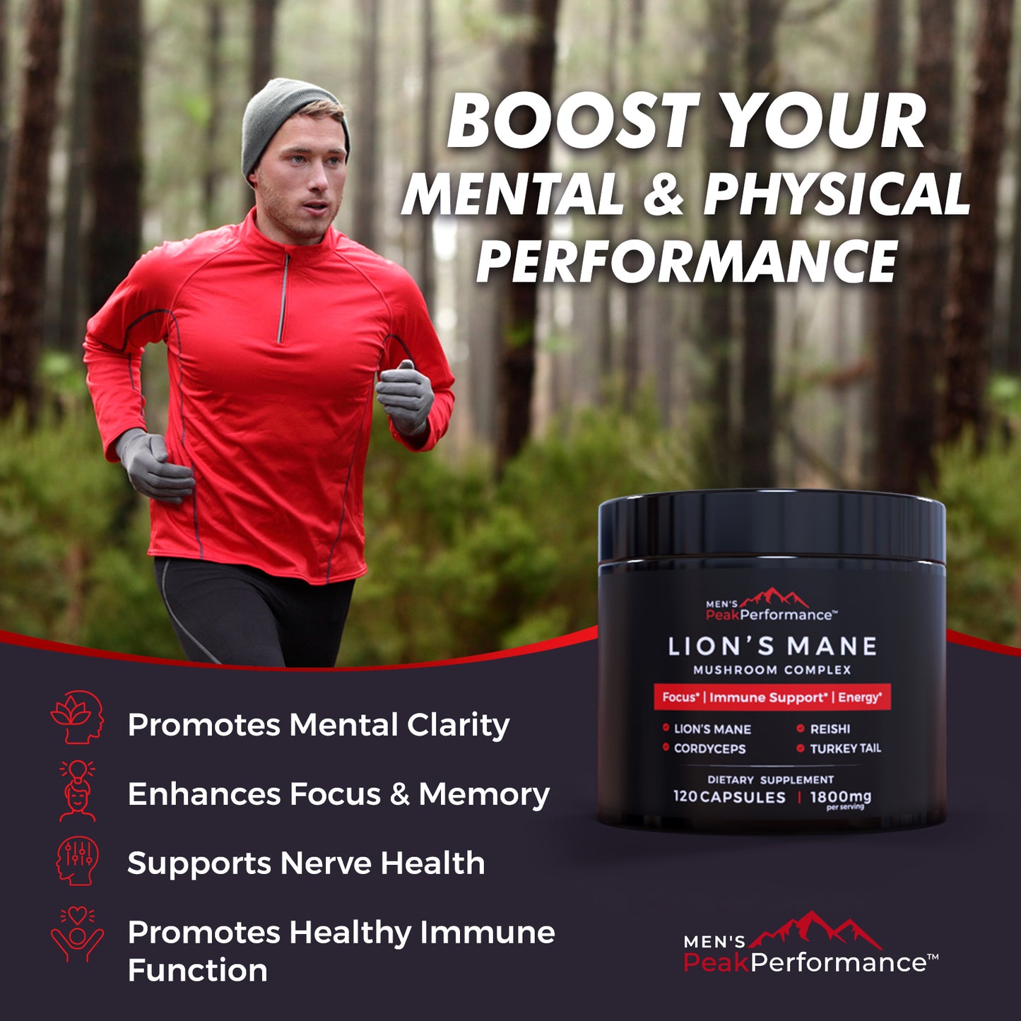 MEN'S PeakPerformance Mushroom Complex