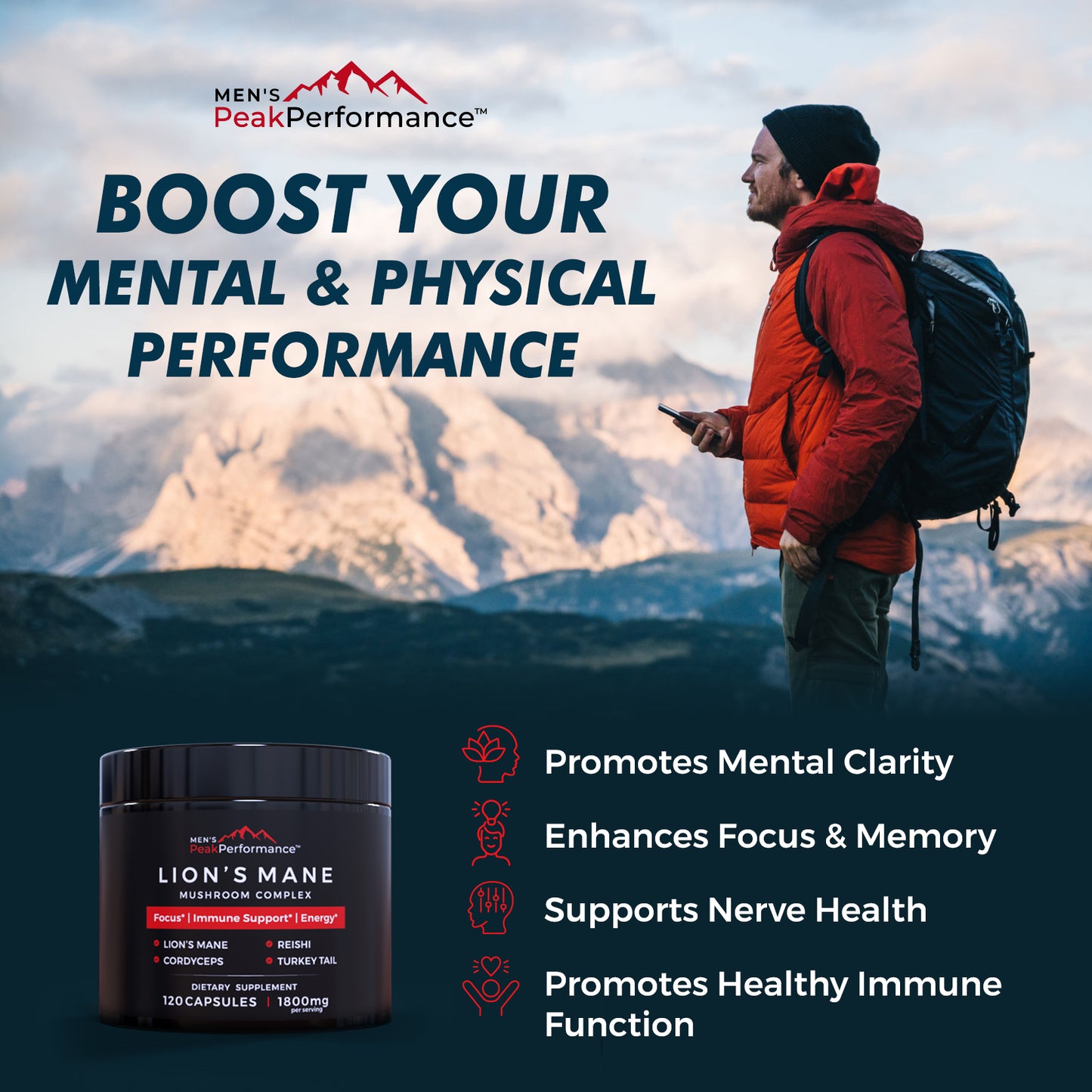 MEN'S PeakPerformance Mushroom Complex