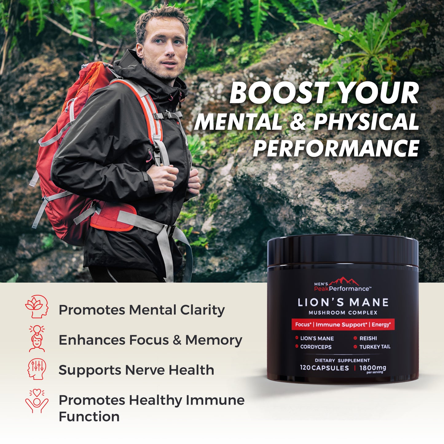 MEN'S PeakPerformance Mushroom Complex