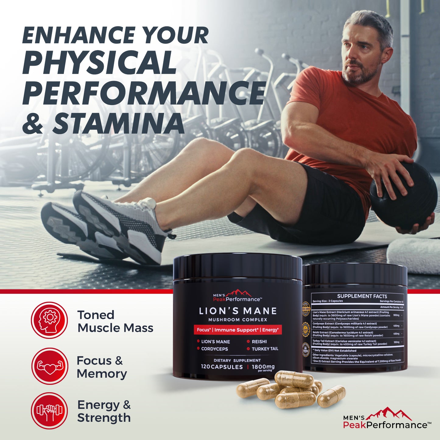 MEN'S PeakPerformance Mushroom Complex